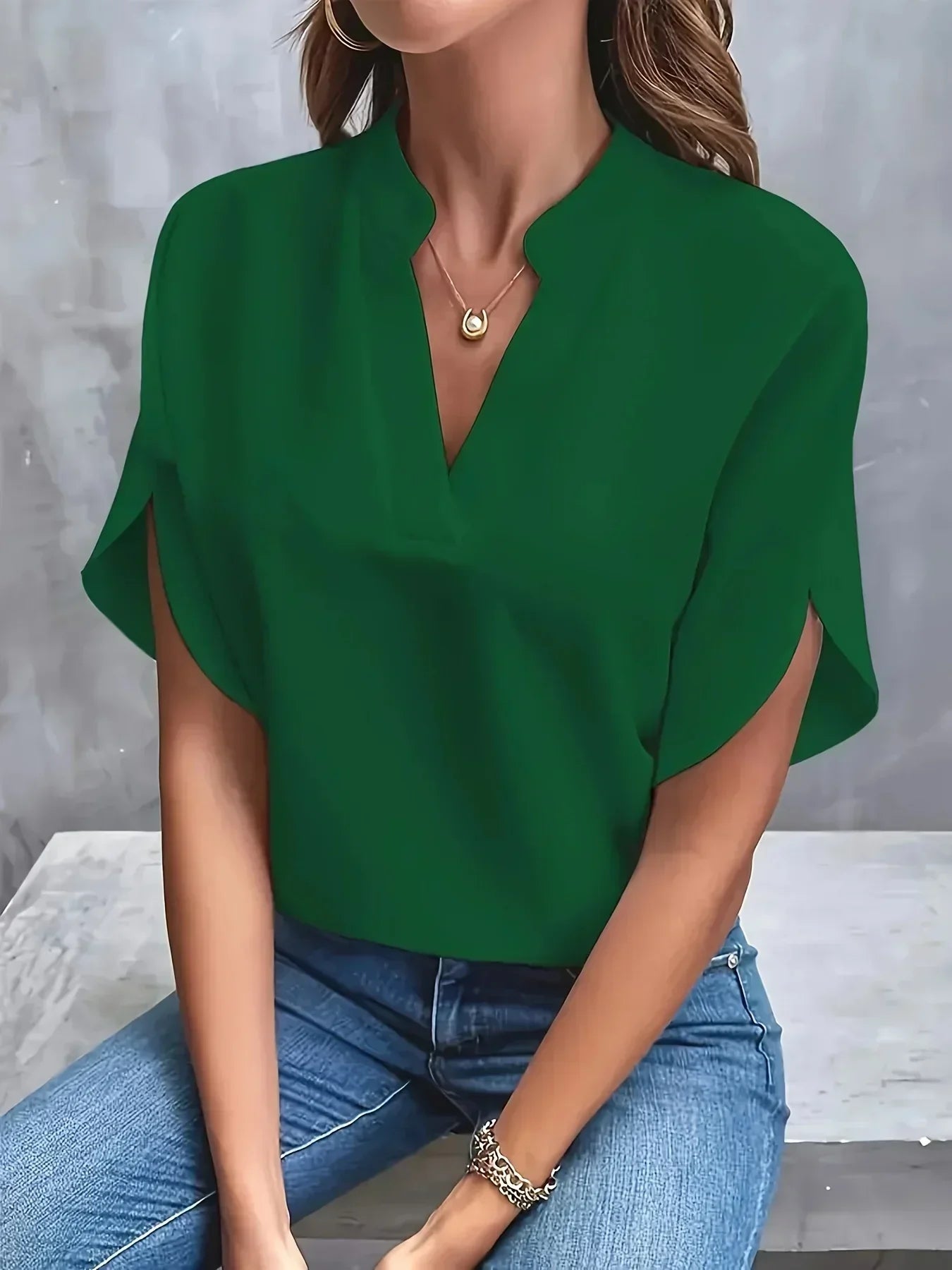 Thalia™ | Blusa sofisticata dal taglio sartoriale