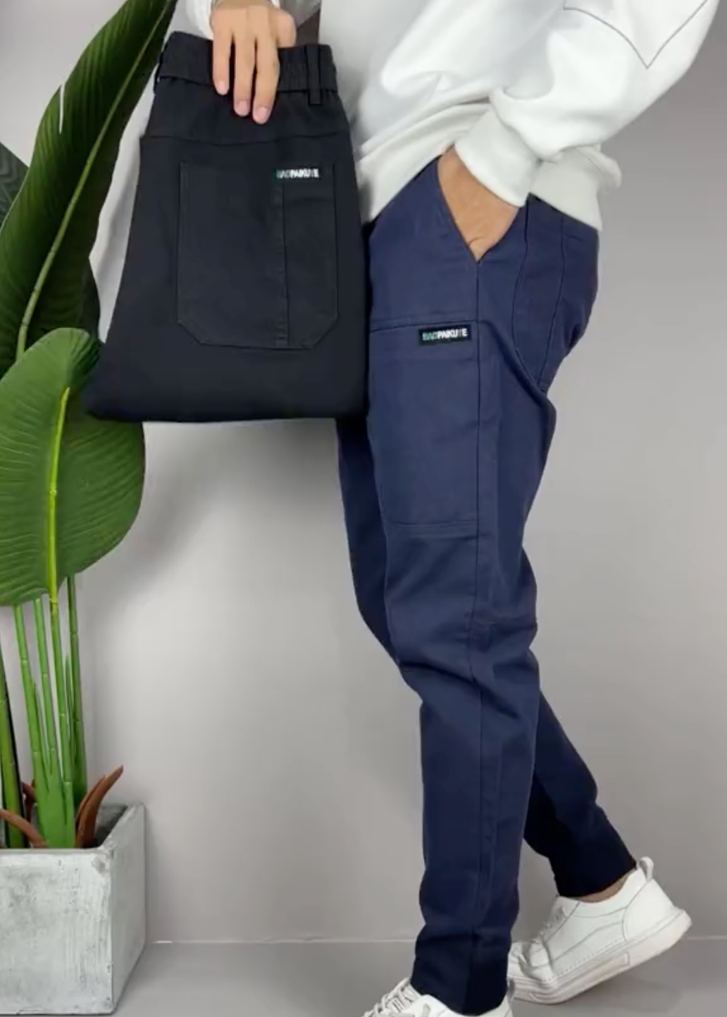 Leonardo - Pantaloni cargo elasticizzati premium (1+1 GRATIS)