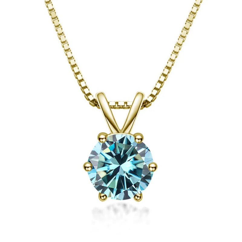 Collana Solitaire Elegante con Moissanite