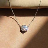 Collana Solitaire Elegante con Cristallo