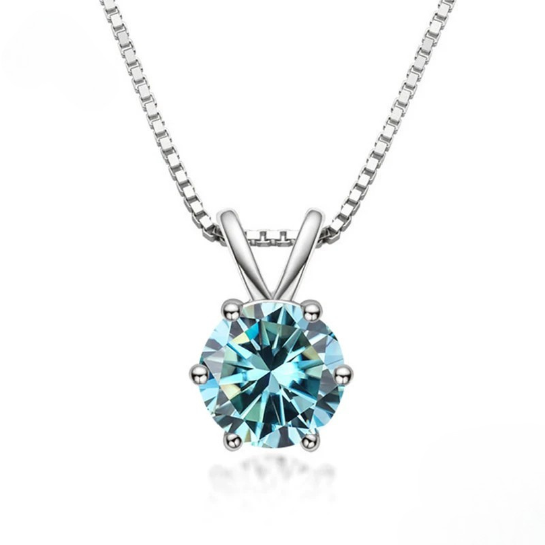 Collana Solitaire Elegante con Moissanite