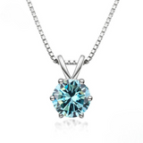 Collana Solitaire Elegante con Moissanite