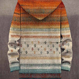 Diana | Cappotto Cardigan Artistico con Cappuccio