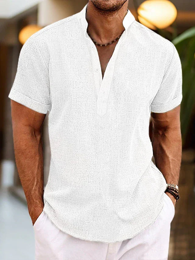 Silas | camicia da uomo a maniche corte con bottoni