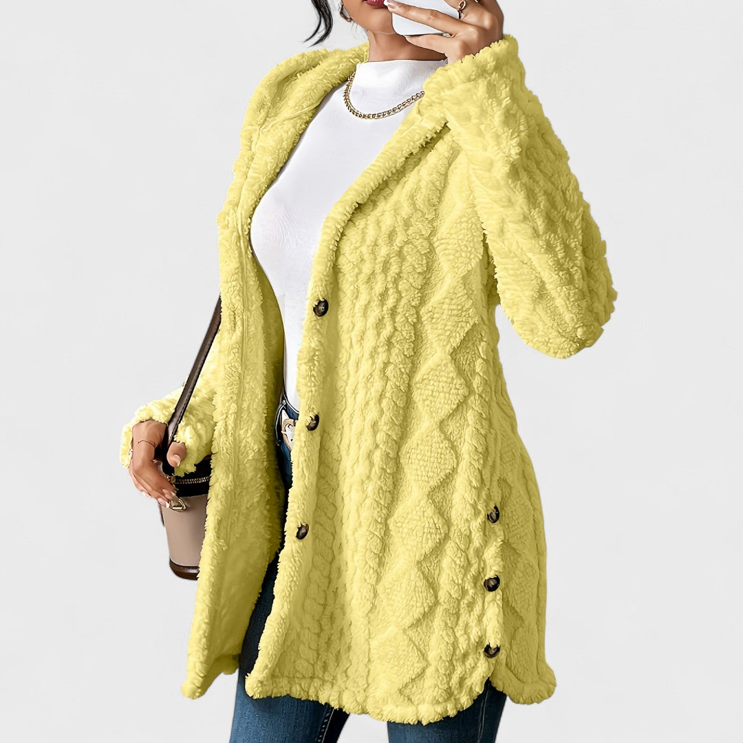 Elżbieta - Cardigan con Cappuccio Caldo