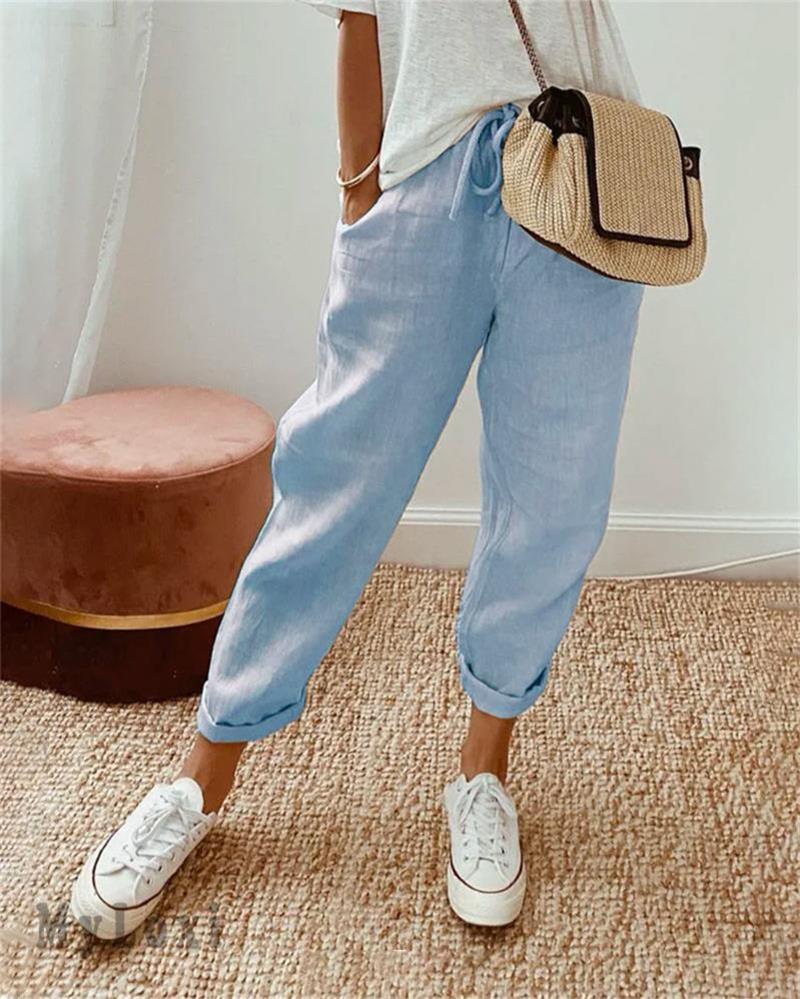 Pantaloni donna dal taglio comodo