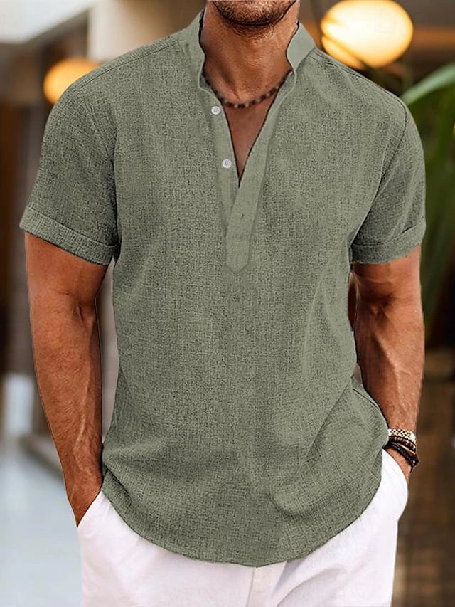 Silas | camicia da uomo a maniche corte con bottoni