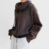 Szarlotta - Maglione con collo alto in lana merino
