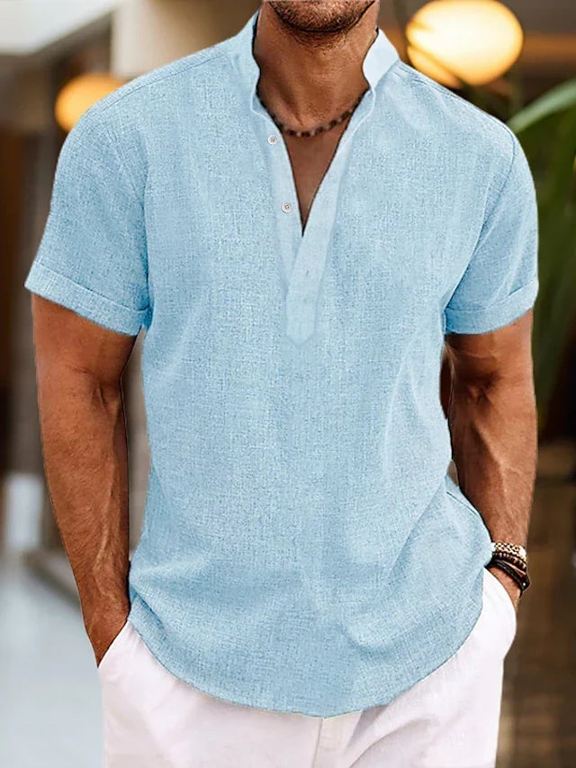 Silas | camicia da uomo a maniche corte con bottoni