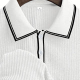 Emilio™ - Polo sartoriale a coste da uomo