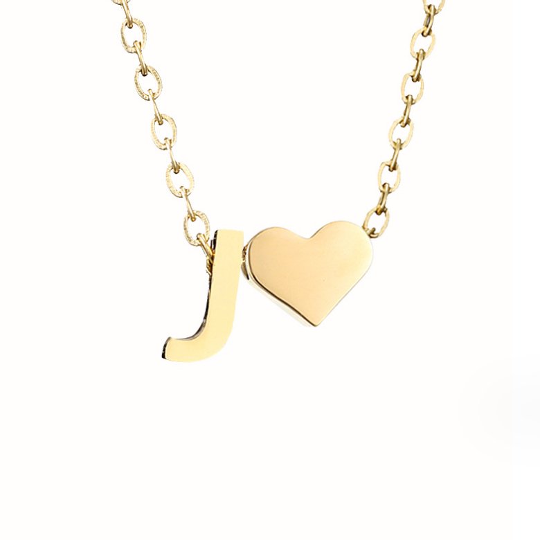 Collana Iniziale Senza Tempo con Pendente a Cuore