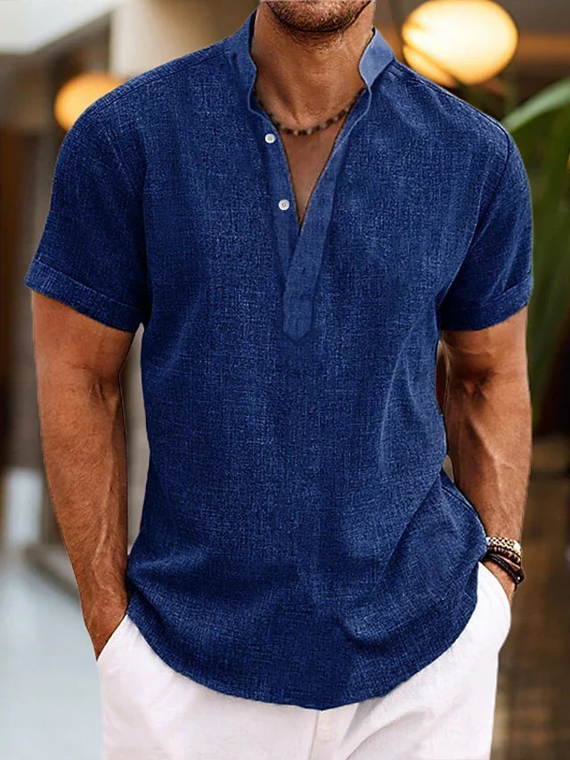 Silas | camicia da uomo a maniche corte con bottoni