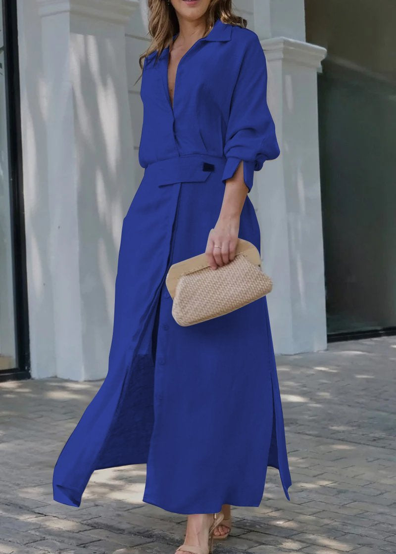 Jeanette | Abito lungo con scollo a V