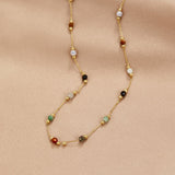 Collana Minimalista con Pietra