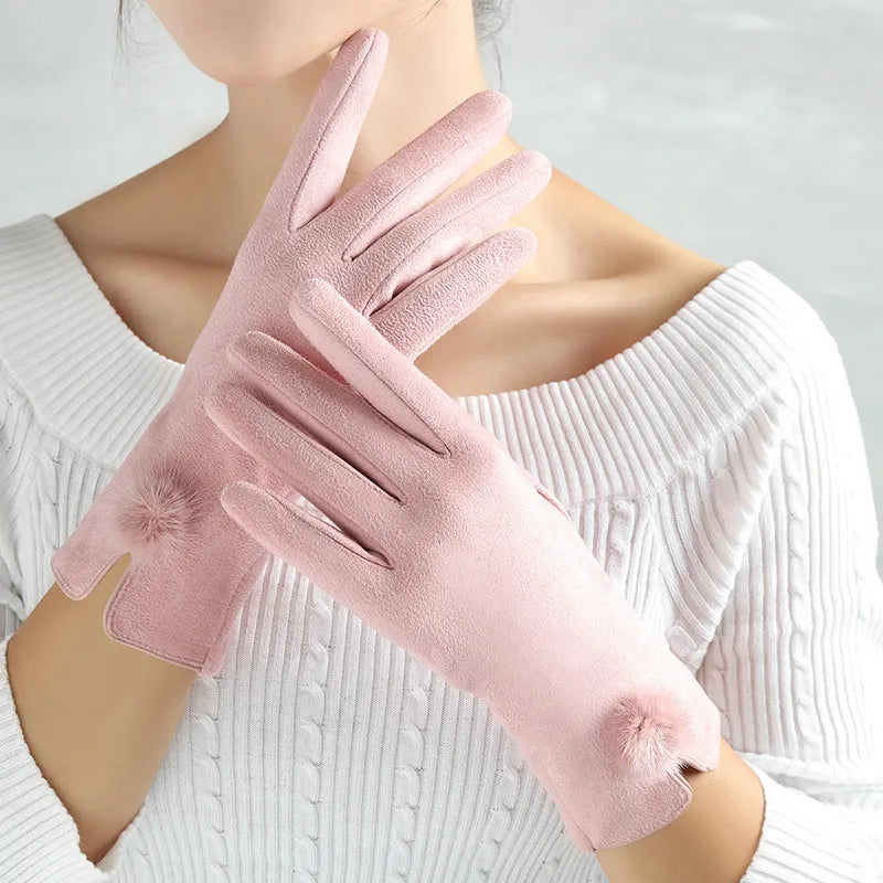 Guanti invernali vintage da donna