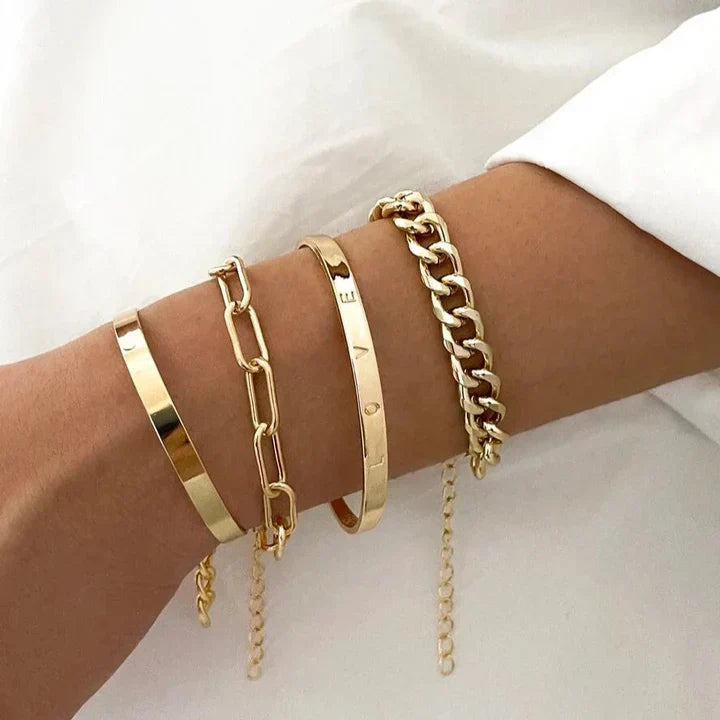 Set Bracciali Élan Mercer in Oro Bianco