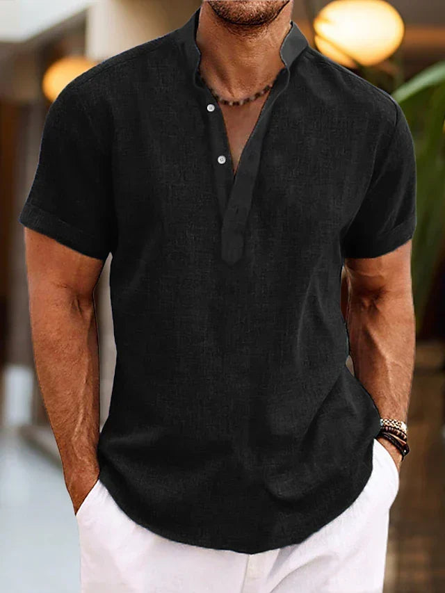Silas | camicia da uomo a maniche corte con bottoni