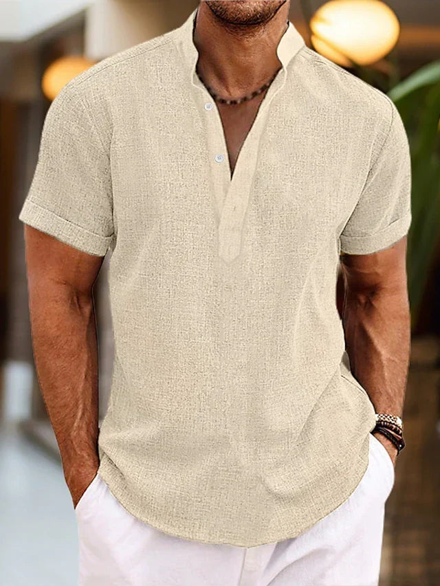 Silas | camicia da uomo a maniche corte con bottoni